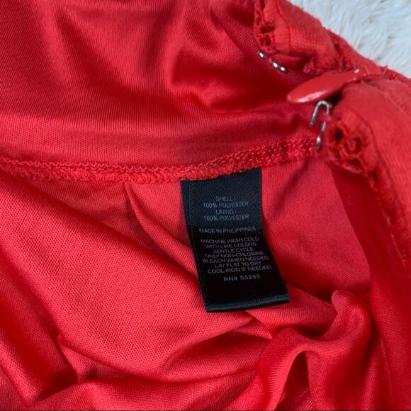 Express striped mesh overlay fit and flare skirt, size 2 - Picture 6 of 7